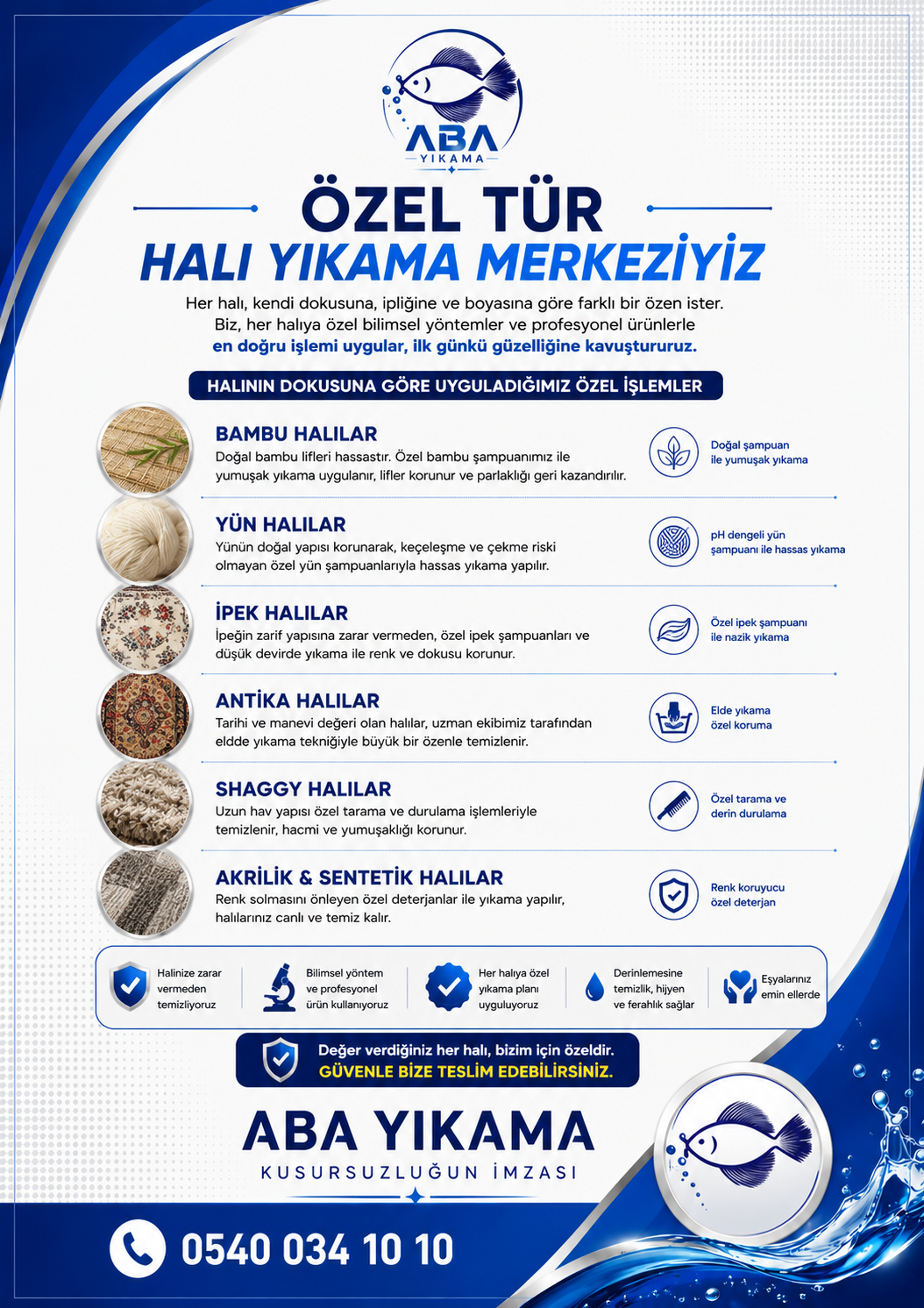 ABA Yıkama - Özel Tür Halı Yıkama Merkeziyiz