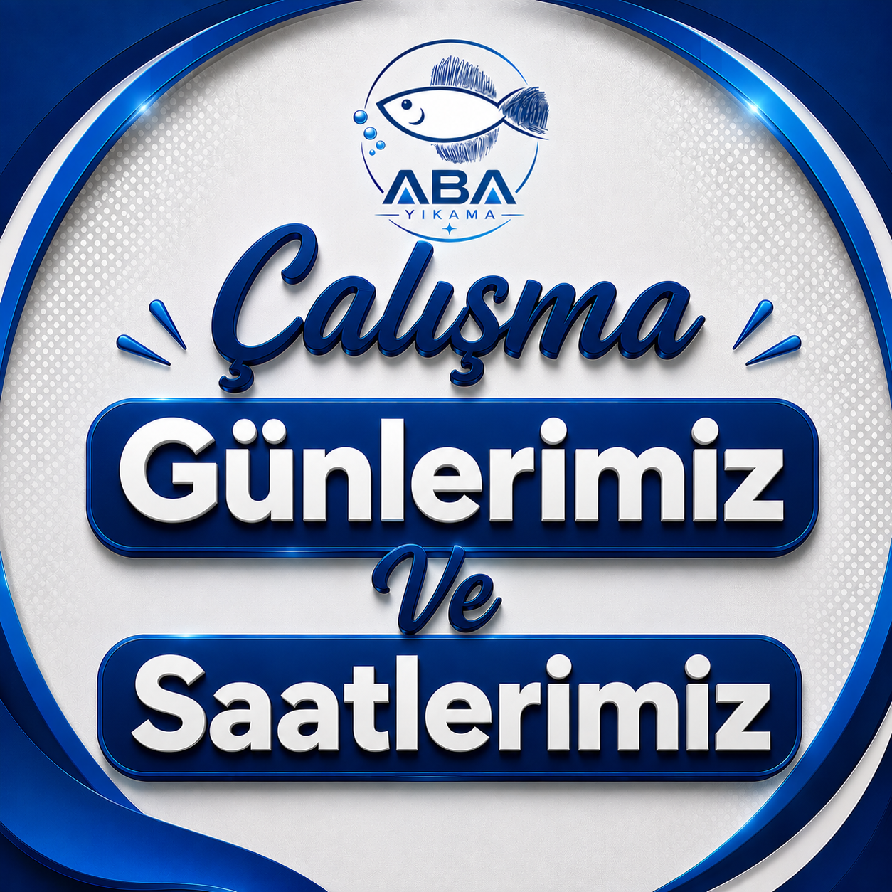 Çalışma günlerimiz ve saatlerimiz